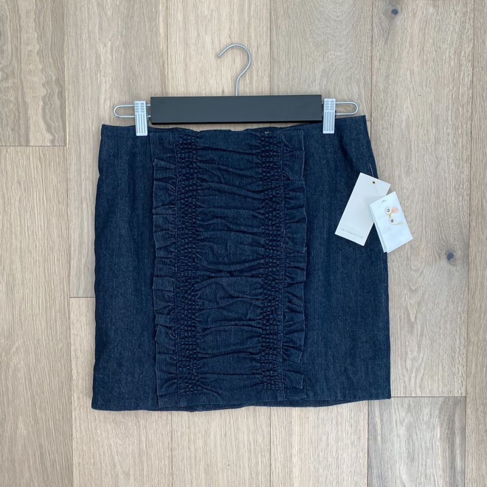 Leifsdottir Denim Mini Skirt - Size 8
